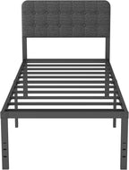 Bed Frame with Upholstered Headboard