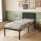 Bed Frame with Upholstered Headboard