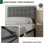 Bed Frame with Upholstered Headboard and Footboard 36CM