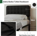 Bed Frame with Upholstered Headboard and Footboard 36CM
