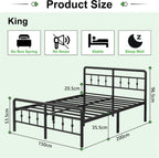 Bed Frame with Victorian Headboard