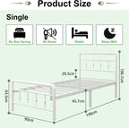 Bed Frame with Victorian Headboard