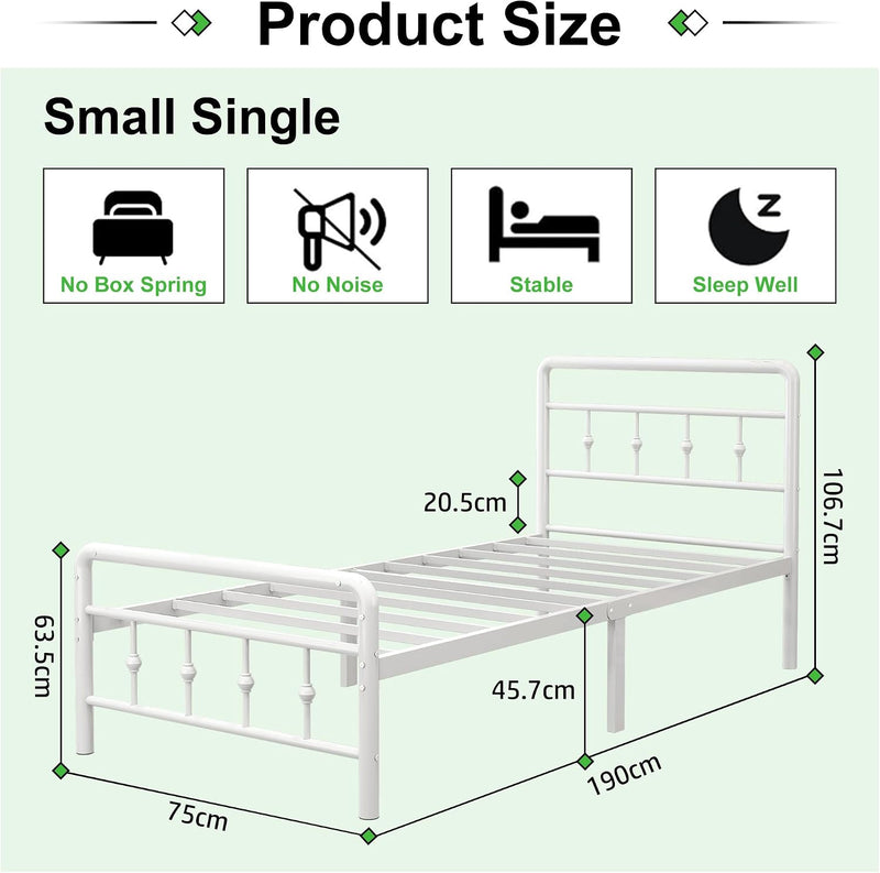 Bed Frame with Victorian Headboard