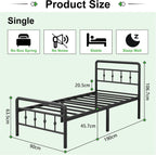 Bed Frame with Victorian Headboard