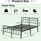 Bed Frame with Victorian Headboard