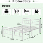 Bed Frame with Victorian Headboard