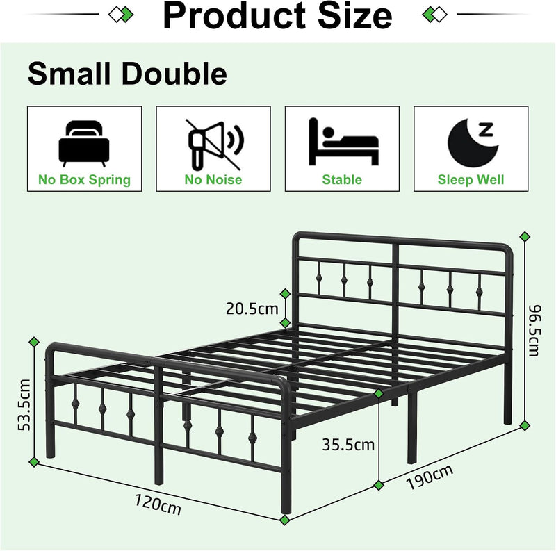 Bed Frame with Victorian Headboard