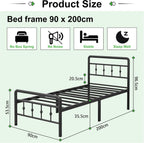 Bed Frame with Victorian Headboard