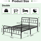 Bed Frame with Victorian Headboard
