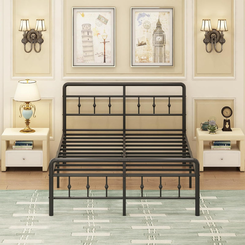 Bed Frame with Victorian Headboard