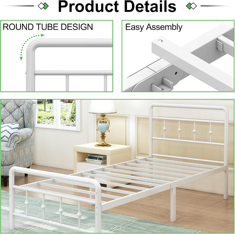 Bed Frame with Victorian Headboard