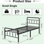 Bed Frame with Victorian Headboard and Footboard Ample