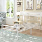 Bed Frame with Victorian Headboard and Footboard Metal