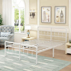 Bed Frame with Victorian Headboard and Footboard Metal