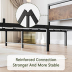 Bed Frame with Wood Headboard