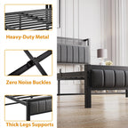 Bed Frames with Storage Headboard and Charging Station