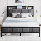 White Bed Frame/w USB+LED