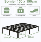 Bed Frames 2ft6 with Rounded Corner Legs