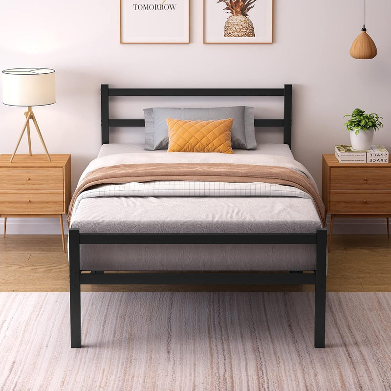 Bed Frames with Headboard Metal Small Frame Storage