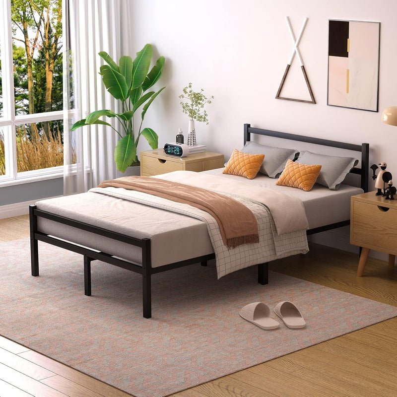 Bed Frames with Headboard Metal Small Frame Storage