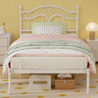 Bed Frames with Vintage Headboard Metal Frame