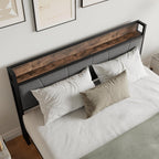 Bed Frames with Wooden Storage Headboard