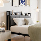 Bed Frames with Wooden Storage Headboard
