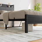 Bed Frames with Wooden Storage Headboard
