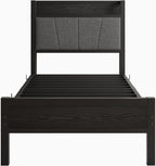 Bed Frames with Wooden Storage Headboard