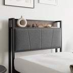 Bed Frames with Wooden Storage Headboard