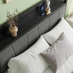 Bed Frames with Wooden Storage Headboard