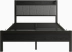 Bed Frames with Wooden Storage Headboard