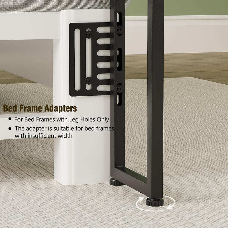 Bed Headboard with Storage Freestanding 4 Fabric Drawers