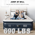 Bed Inflatable Mattress with Built in Pump 203x152x46CM