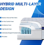 Bed Mattress Conventional Bamboo Foam