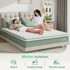Bed Mattresses 3-Zone Gel Memory Foam Pocket