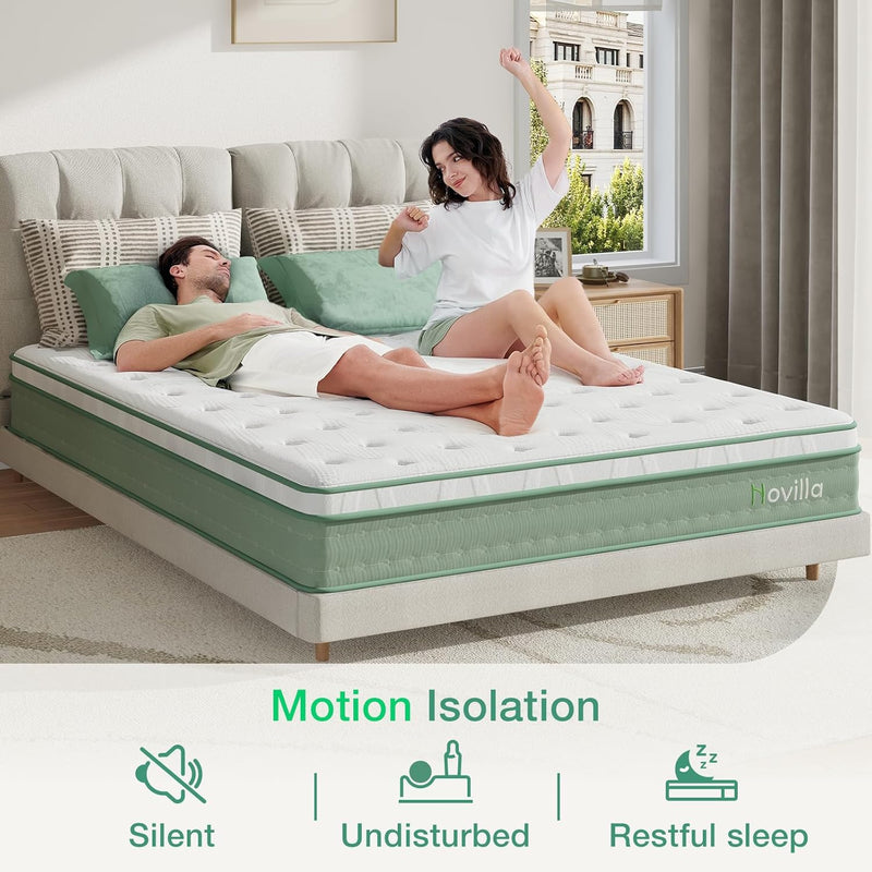 Bed Mattresses 3-Zone Gel Memory Foam Pocket