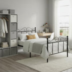 Bed Metal Frame Industrial Iron for Teenagers Adults