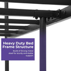 Bed Metal Frame Industrial Iron for Teenagers Adults