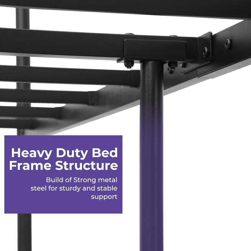 Bed Metal Frame Industrial Iron for Teenagers Adults