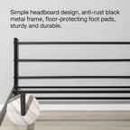 Bed Metal Frame Industrial Iron for Teenagers Adults