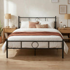 Bed Metal Frame Industrial Iron for Teenagers Adults