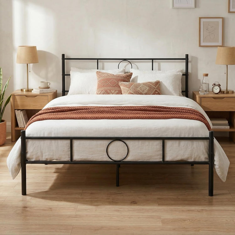 Bed Metal Frame Industrial Iron for Teenagers Adults