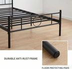 Bed Metal Frame Industrial Iron for Teenagers Adults