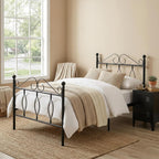 Bed Metal Frame Industrial Iron for Teenagers Adults