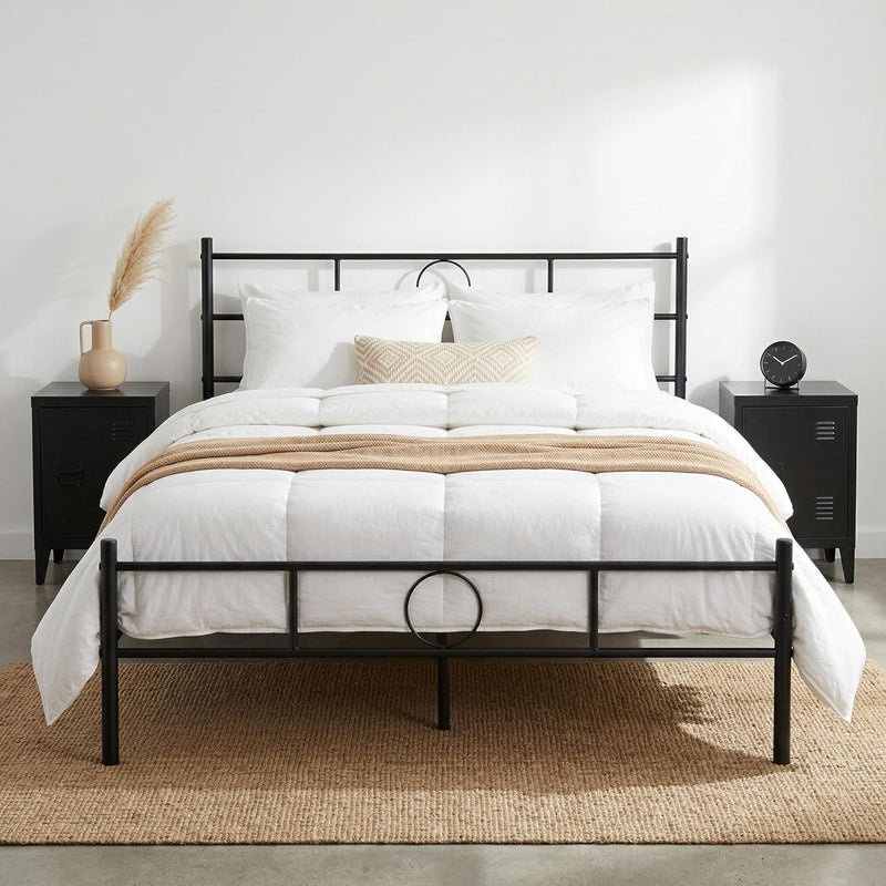Bed Metal Frame Industrial Iron for Teenagers Adults