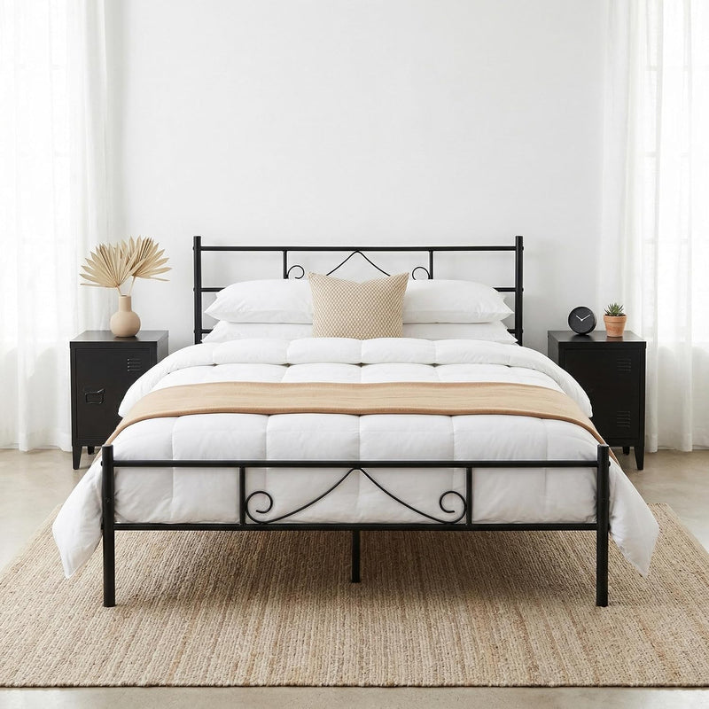 Bed Metal Frame Industrial Iron for Teenagers Adults