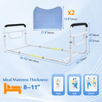 Bed Rail Dual Side Rails for Elderly Adults