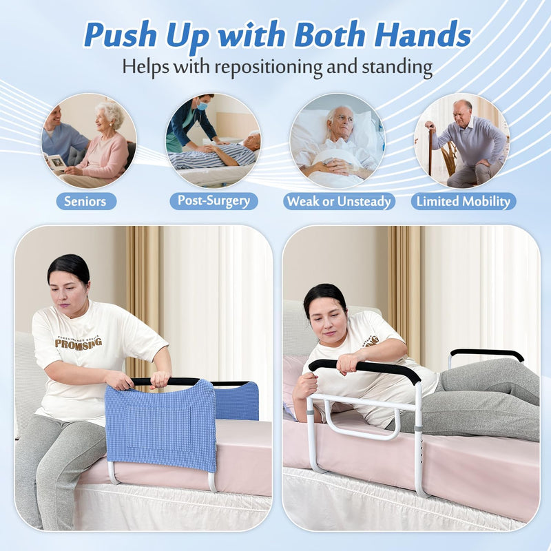 Bed Rail Dual Side Rails for Elderly Adults