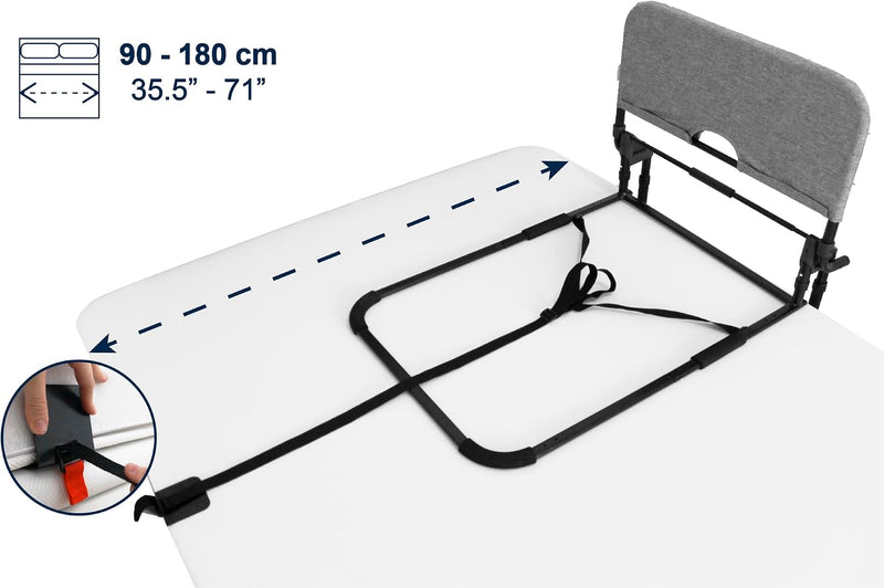 Bed Rail for Elderly Adults Foldable Height 29-50